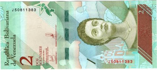 Venezuella 2 Bolivares 2018  J50811383  (wb0414)