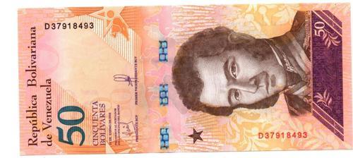 Venezuella 50 Bolivares 2018  D37918493  (wb0417)