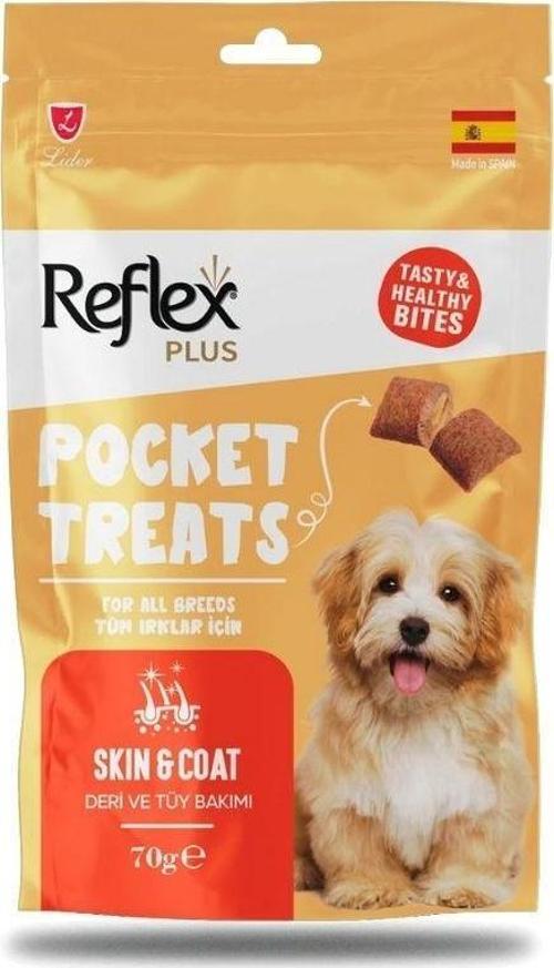 Pocket Treats Deri ve Tüy Sağlığı İçin Köpek Ödül Maması 70 Gr