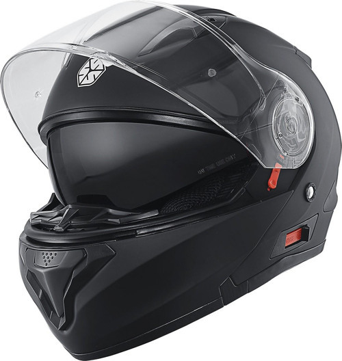 Motosiklet Çene Açılır Kask Güneş Vizörlü Ce Motor Kaskı Mat Black Edition
