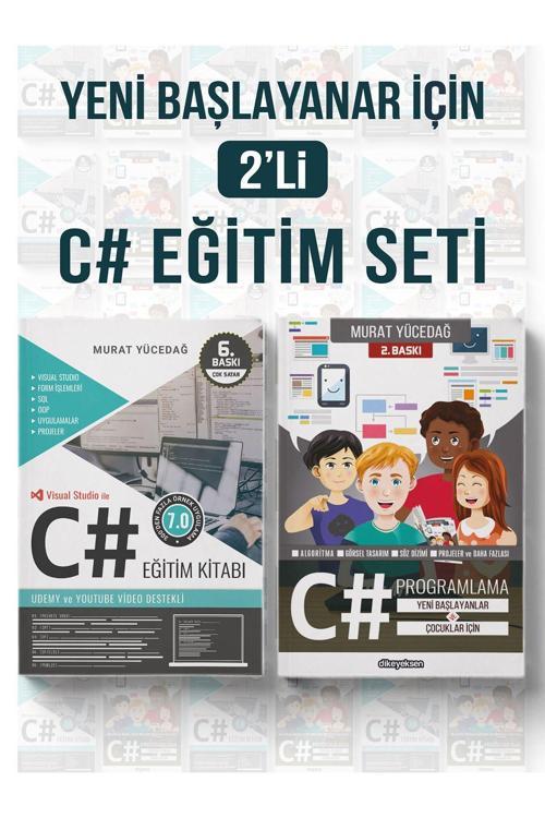Dikeyeksen Yeni Başlayanlar İçin 2'Li C# Eğitim Seti (2 Kitap)