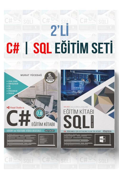 Dikeyeksen 2'Li C# Ve Sql Eğitim Seti (2 Kitap) / Murat Yücedağ