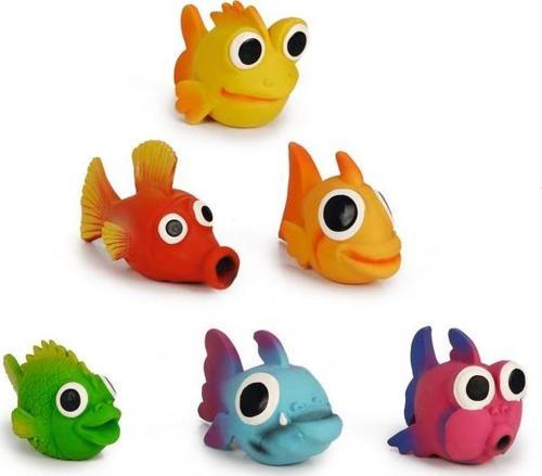 Köpek Oyuncağı, Sesli, Balıklar, Lateks, Çeşitli Renklerde, 10,5-13,5cm