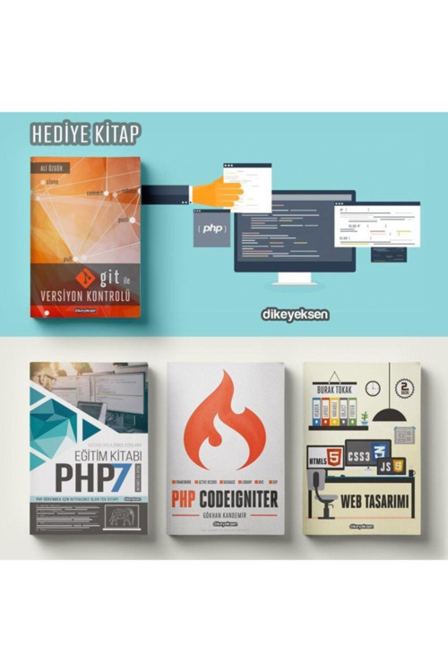 Dikeyeksen Php Eğitim Seti (4 Kitap 3+1)