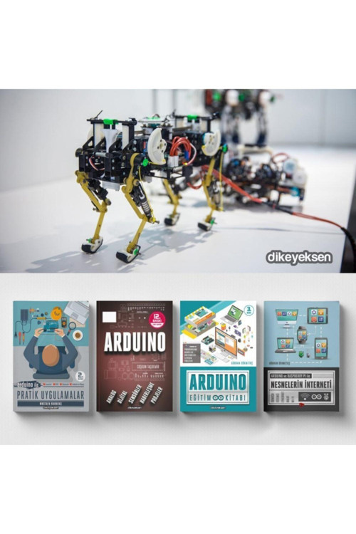Dikeyeksen Arduino Eğitimine Başlangıç Seti (4 Kitap)