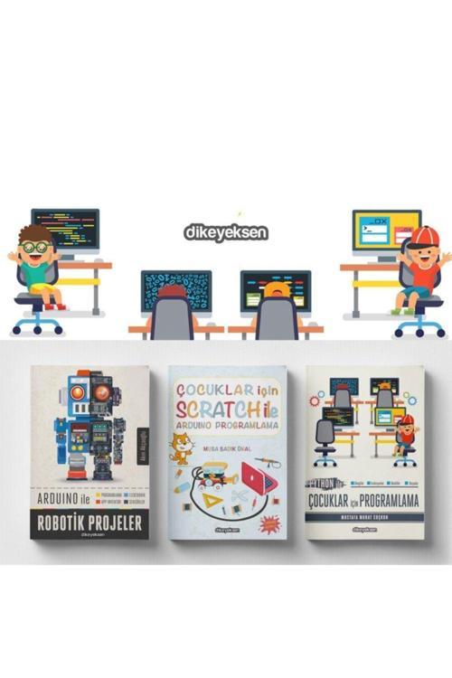 Dikeyeksen Çocuklar Için Scratch Ve Kodlama Eğitim Seti - 3 Kitap Takım