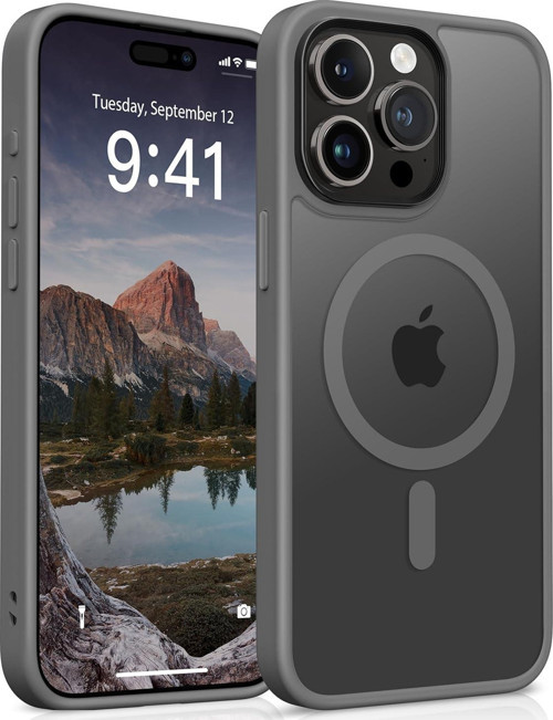 iPhone 13 Pro Uyumlu Kamera Korumalı Magsafe Wireless Şarj Özellikli Mat Silikon Kılıf