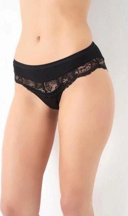 Bayan Dantel Detaylı Cotton Bikini Külot