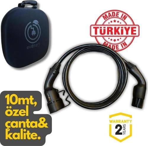 Elektrikli Araç Şarj Ara Kablosu, 10MTTip 2, 32A-22KW
