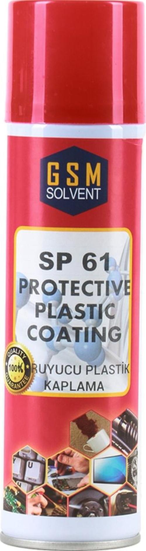 Gsm  Solvent Sp 61 Koruyucu Plastik Kaplama Spreyi 200 Ml