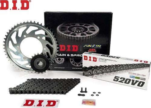 ZİNCİR DİŞLİ SETİ DOMINAR UG (400 cc)  (2017-2023) / DOMINAR UG / 400cc / ZİNCİR: DID-520 ORING-120/ ÖN-AR