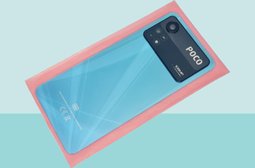 - Xiaomi POCO X4 PRO Arka Kapak Batarya Kapağı (Cam Full Lensli) - MAVİ