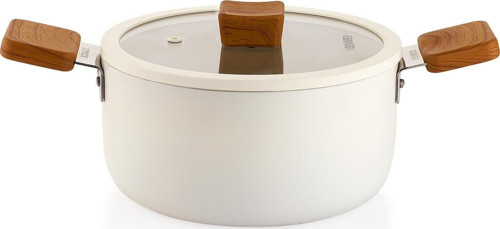Ceramoni Seramik Derin Tencere 20 Cm-Krem