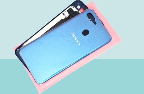 - Oppo A5S FULL KASA Arka Kapak Batarya Kapağı - MAVİ
