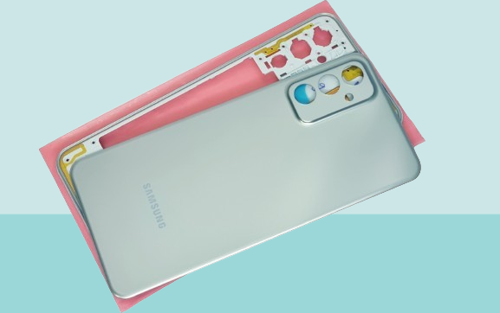 - Samsung Galaxy M23 FULL KASA Arka Kapak Batarya Kapağı - MAVİ