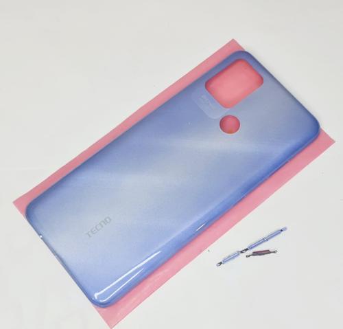 - Tecno POVA FULL KASA Arka Kapak Batarya Kapağı - AÇIK MAVİ