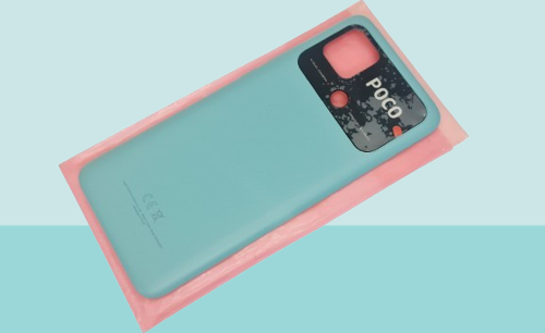 - Xiaomi POCO C40 FULL KASA Arka Kapak Batarya Kapağı - MAVİ