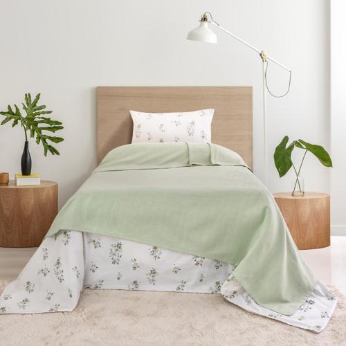 Home Hera Tek Kişilik Pike Takımı 3 Parça-Yeşil