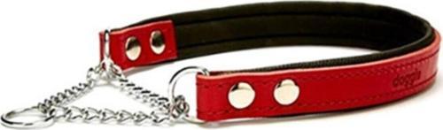 Comfort Zincir Deri Boyun Tasması 2*45 Cm Kırmızı