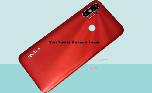 - Oppo Realme C3 FULL KASA Arka Kapak Batarya Kapağı - KIRMIZI