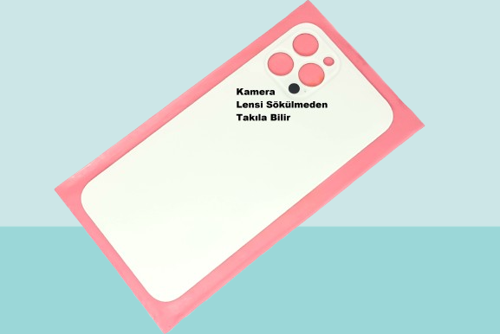 - iPhone 12 PRO MAX Arka Pil Batarya Kapağı - Cam kapak Geniş Lens Deliği - BEYAZ