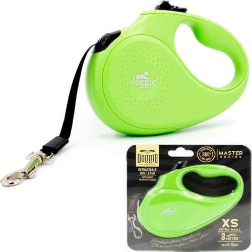 Doggie Otomatık Köpek Tasması Xs 12 Kg 3 M Yeşil