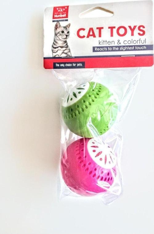 5 Cm Sesli Top Kedi Oyuncağı Çok Renkli