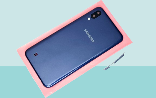- Samsung Galaxy M10 FULL KASA Arka Kapak Batarya Kapağı - MAVİ