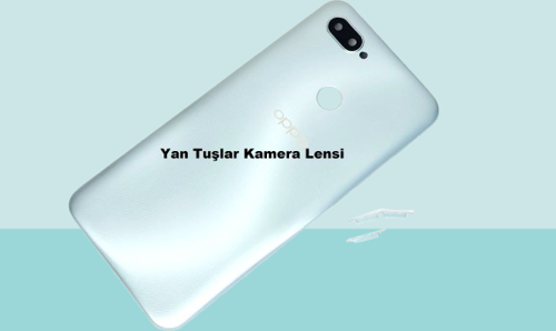 - Oppo A12 FULL KASA Arka Kapak Batarya Kapağı - GRİ