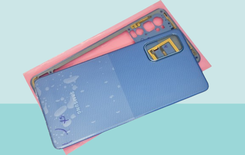 - Samsung Galaxy M52 FULL KASA Arka Kapak Batarya Kapağı - MAVİ