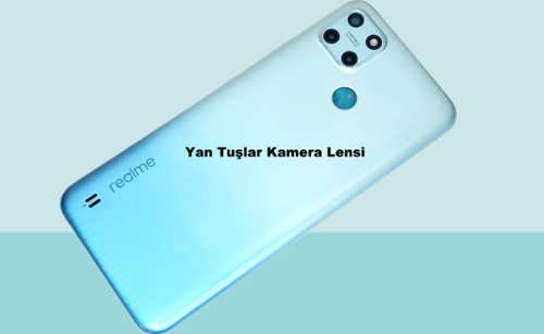 - Oppo C25Y FULL KASA Arka Kapak Batarya Kapağı - ACIK MAVİ