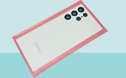 - Samsung Galaxy S22 ULTA Arka Kapak Batarya Kapağı (Cam Full Lensli) - BEYAZ