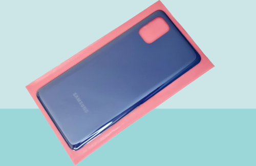 - Samsung Galaxy M51 Arka Kapak Batarya Kapağı - MAVİ
