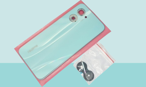 - Oppo Realme C33 FULL KASA Arka Kapak Batarya Kapağı - MAVİ