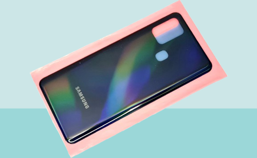 - Samsung Galaxy A31 A315 Arka Kapak Batarya Kapağı - SİYAH