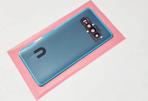 - Samsung Galaxy S10 Arka Kapak Batarya Kapağı (Cam Full Lensli) - YEŞİL