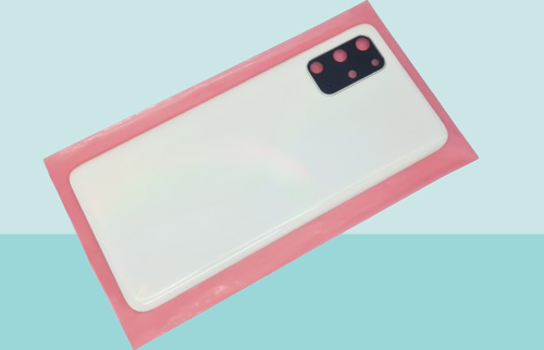 - Samsung Galaxy S20 PLUS Arka Kapak Batarya Kapağı (Cam Full Lensli) - BEYAZ