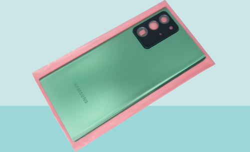 - Samsung Galaxy NOTE 20 UTRA Arka Kapak Batarya Kapağı (Cam Full Lensli) - YEŞİL