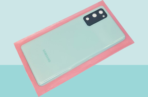 - Samsung Galaxy S20 FE Arka Kapak Batarya Kapağı (Cam Full Lensli) - MAVİ
