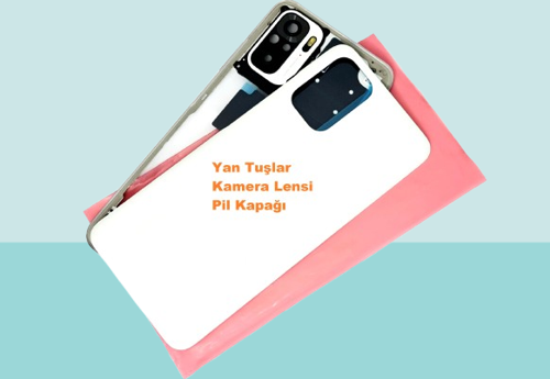 - Xiaomi Redmi NOTE 10S (4G) FULL KASA Arka Kapak Batarya Kapağı - BEYAZ