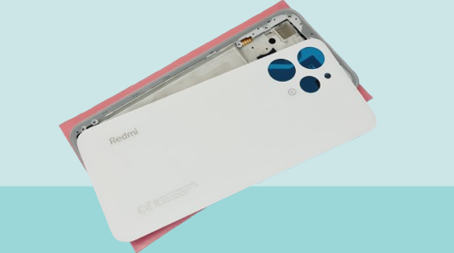 - Xiaomi Redmi 12 -4G-  FULL KASA Arka Kapak Batarya Kapağı - BEYAZ