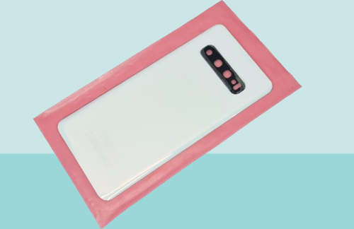 - Samsung Galaxy S10 Arka Kapak Batarya Kapağı (Cam Full Lensli) - BEYAZ