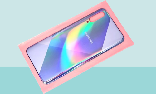 - Samsung Galaxy A50S A507 Arka Kapak Batarya Kapağı - MAVİ