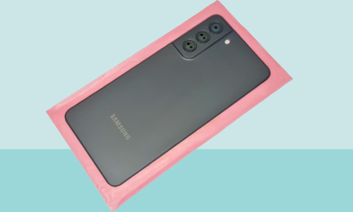 - Samsung Galaxy S21 FE Arka Kapak Batarya Kapağı (Cam Full Lensli) - SİYAH
