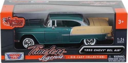 Metal 1955 Chevy Bel Air Yeşil 1:24 Ölçek