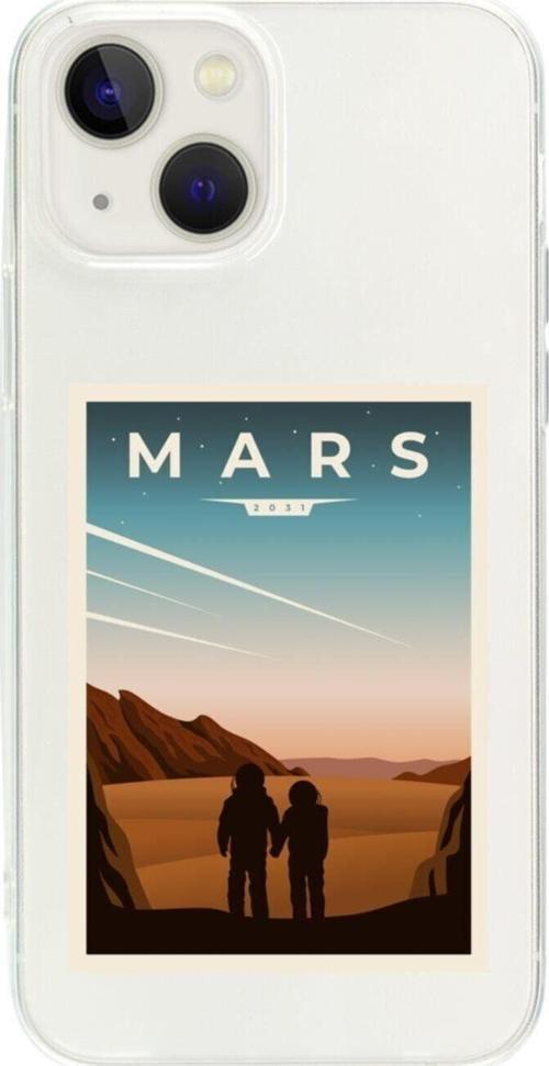 İphone 13 Mars Şeffaf Telefon Kılıfı