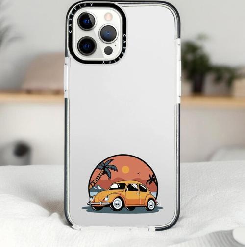 İphone 13 Pro Vosvos Desenli Casetify Darbe Emci Silikonlu Telefon Kılıfı