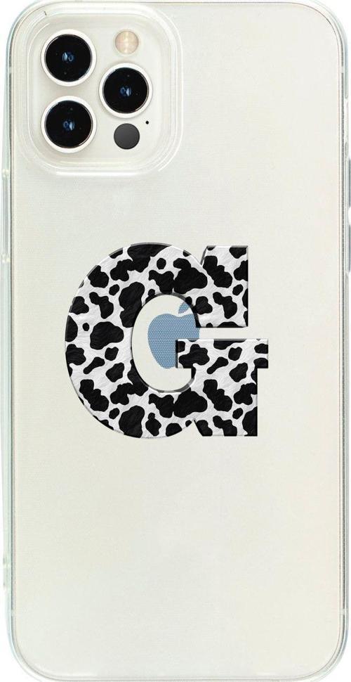 İphone 13 Pro Max G Harfi Desenli Şeffaf Telefon Kılıfı