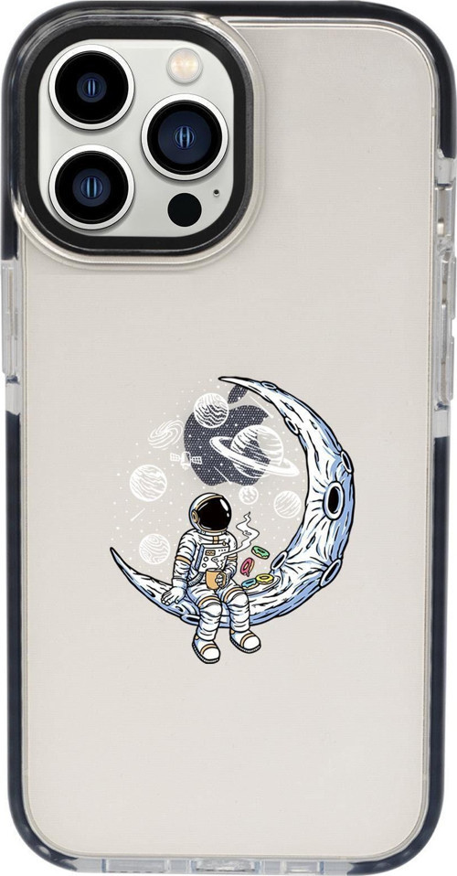İphone 13 Pro Keyifli Astronot Candy Bumper Darbe Emci Silikonlu Telefon Kılıfı