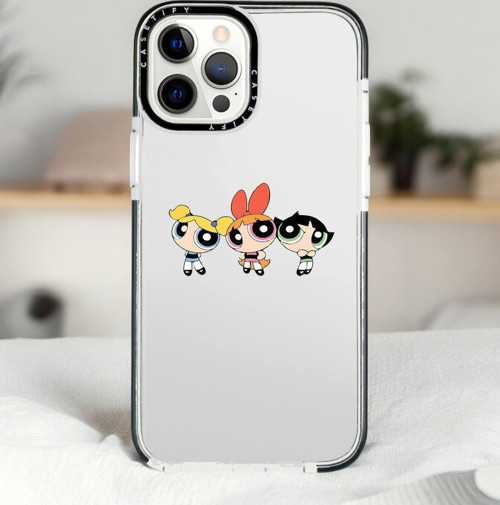 İphone 13 Pro Powerpuff Girls Desenli Casetify Darbe Emci Silikonlu Telefon Kılıfı